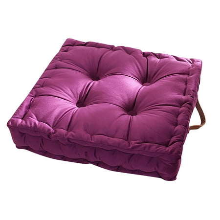 

Tiitstoy Square Thick Floor Cushion with Handles Square Floor Pillow Seat Sofa Tatami Mat