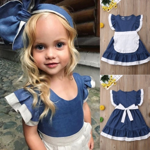 baby girl denim dress outfit