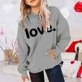 thumbnail image 2 of LUOGENLI Hoodies Sweatshirts for Girls Size 78 Print Hooded Long Sleeved Hoodie for Girls Girls Sweatshirts Size 6 Preppy Sweatshirts for Girls Grey 8-10 Years, 2 of 4