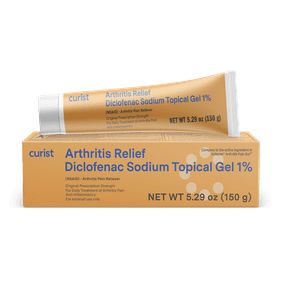 Curist Diclofenac Sodium Topical Gel 1% 5.29 oz (150 g) Arthritis Relief Diclofenac Cream 1% OTC