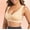 Beige, variant on Plus Size Sports bras for Women Wireless Fashion CDG Large Cup Size Women Seamless Sports Bra Wirefree Yoga Bra With Removable Pads 50% off Clearance!
