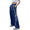 Navy, variant on Womens Y2K Bow Wide Leg Cargo Sweatpants Baggy Parachute Pants Drawstring Waist Track Athletic Trousers