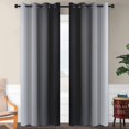 thumbnail image 2 of Cortinas SimpleHome Ombre para oscurecer habitaciones, 132 x 213 cm, 2 paneles, 2 of 8