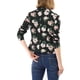 thumbnail image 3 of BLAZER AJUSTADO INSPIRE CHIC para Mujeres con Solapa Con Muesca, Chaqueta de Trabajo Abierta Estampada XS Negro-Floral, 3 of 8