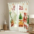 thumbnail image 3 of Feelyou Kawaii Nutcracker Kids Curtains Pack of 2 (42x84 Each), Christmas Tree Gift Curtains Blackout, Cartoon Gingerbread Man Bedroom Curtains, Window Curtains Room Decor, 3 of 6