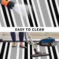 thumbnail image 5 of Black Grey Stripes Outdoor Rug for Patio/Deck/Porch, Non-Slip Large Area Rug 5 x 7 Ft, Simple Striped Lines Minimalist Modern Indoor Outdoor Rugs Washable Area Rugs, Camping Rug Carpet Runner, 5 of 8