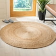 thumbnail image 2 of SAFAVIEH Natural Fiber Giuseppe Geometric Area Rug, Natural, 4' x 4' Round, 2 of 8