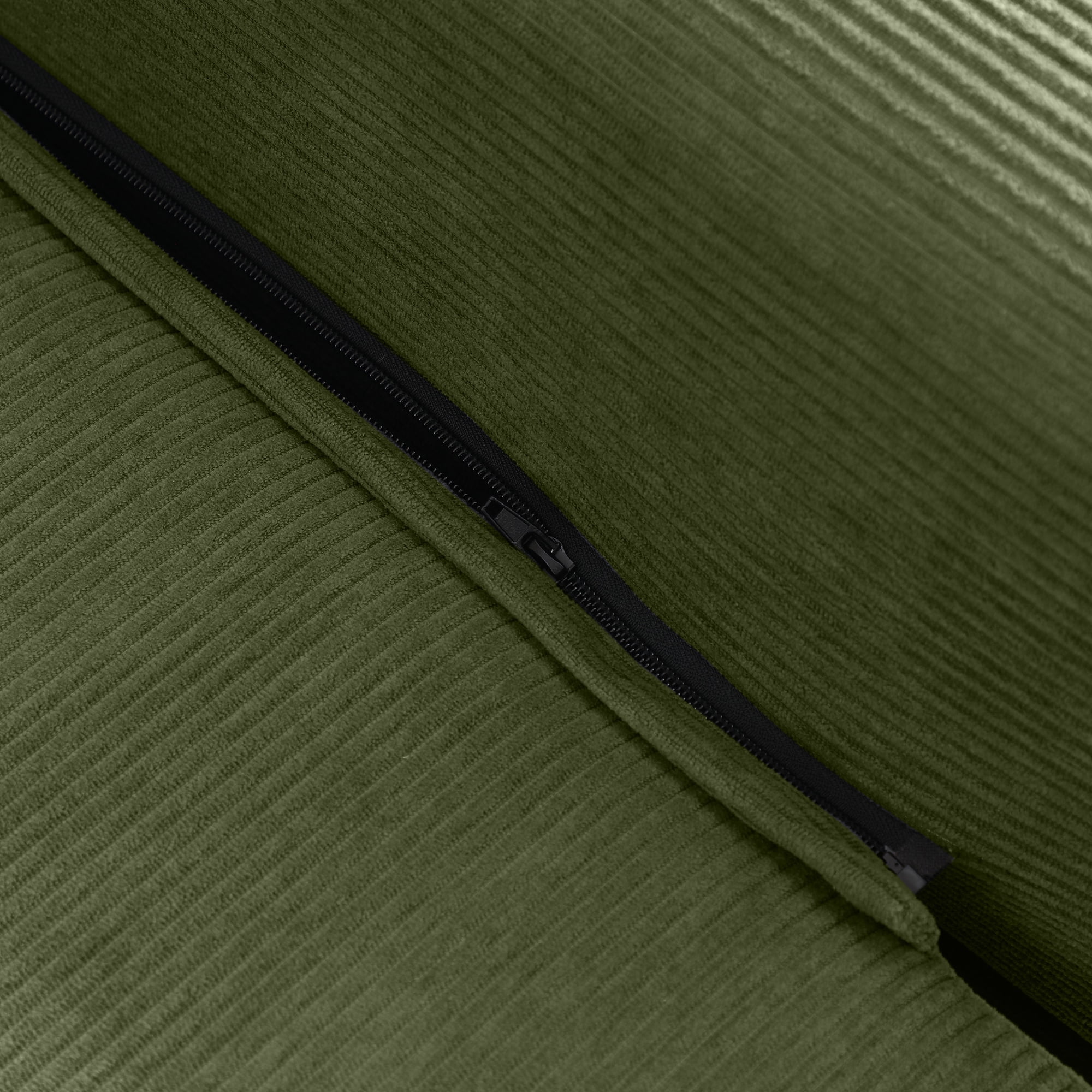 81-Inch Convertible Sofa Bed with Pillows, 3-in-1 Folding Floor Couch and Corduroy Futon Sleeper Mattress for Living Room and Bedroom, Green