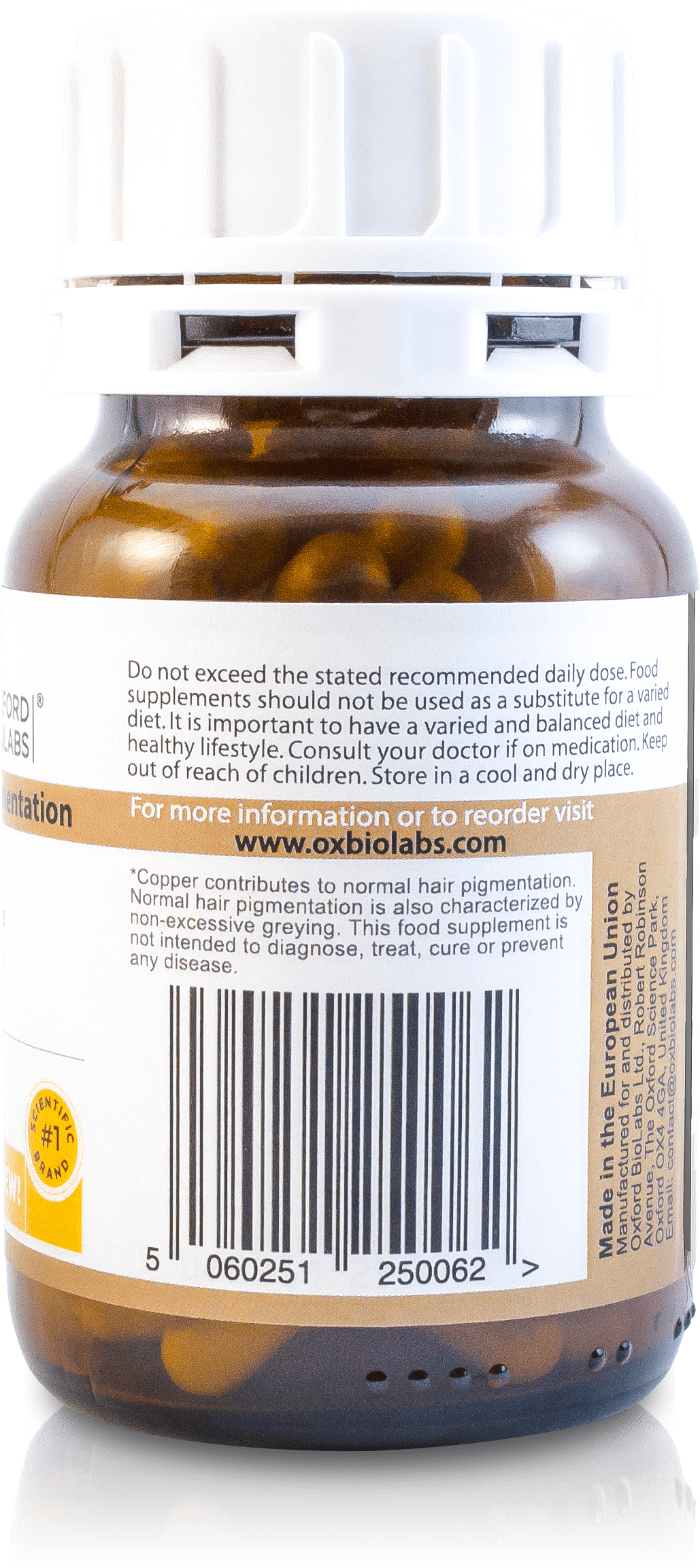Melaniq Hair Pigmentation Supplement with Copper, L-Tyrosine, Biotin & Antioxidants – Supports Normal Hair Pigmentation & Helps Delay Premature Greying – 1-Month Supply