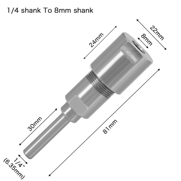 Router shank outlet extension