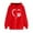 #Red#, variant on NSLGXD Womens Heart Print Hoodies Drawstring Long Sleeve Sweatshirts Cute Paw Print Oversized Graphic Tops with Kangaroo pocket