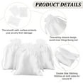 thumbnail image 6 of Satin Cloth Jewelry Pouches Bags Drawstring Bags Rectangle White 12x9~17x0.1cm 30pcs, 6 of 6
