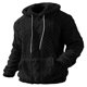 thumbnail image 2 of MHFRRA Sudadera con Capucha Forrada, Suéter Cálido de Invierno, Top Informal Suave y Urbano Negro, 2 of 5