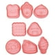 thumbnail image 1 of Molde para Galletas Zhivalor 8 Piezas con Sello de Émbolo Rosa, 1 of 5
