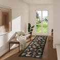 thumbnail image 6 of Machine Washable Runner Rug for Kitchen: 2'x6' Hallway Runner Rug Stain Resistant Non Slip Floral Floor Rug with Rubber Backing Non Shedding Soft Carpet Runners for Indoor Entryway Bedroom Bedside, 6 of 12