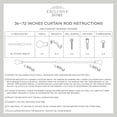 thumbnail image 2 of Exclusive Home Ogee 1" Curtain Rod and Coordinating Finial Set, Matte White, Adjustable 36"-72", 2 of 5