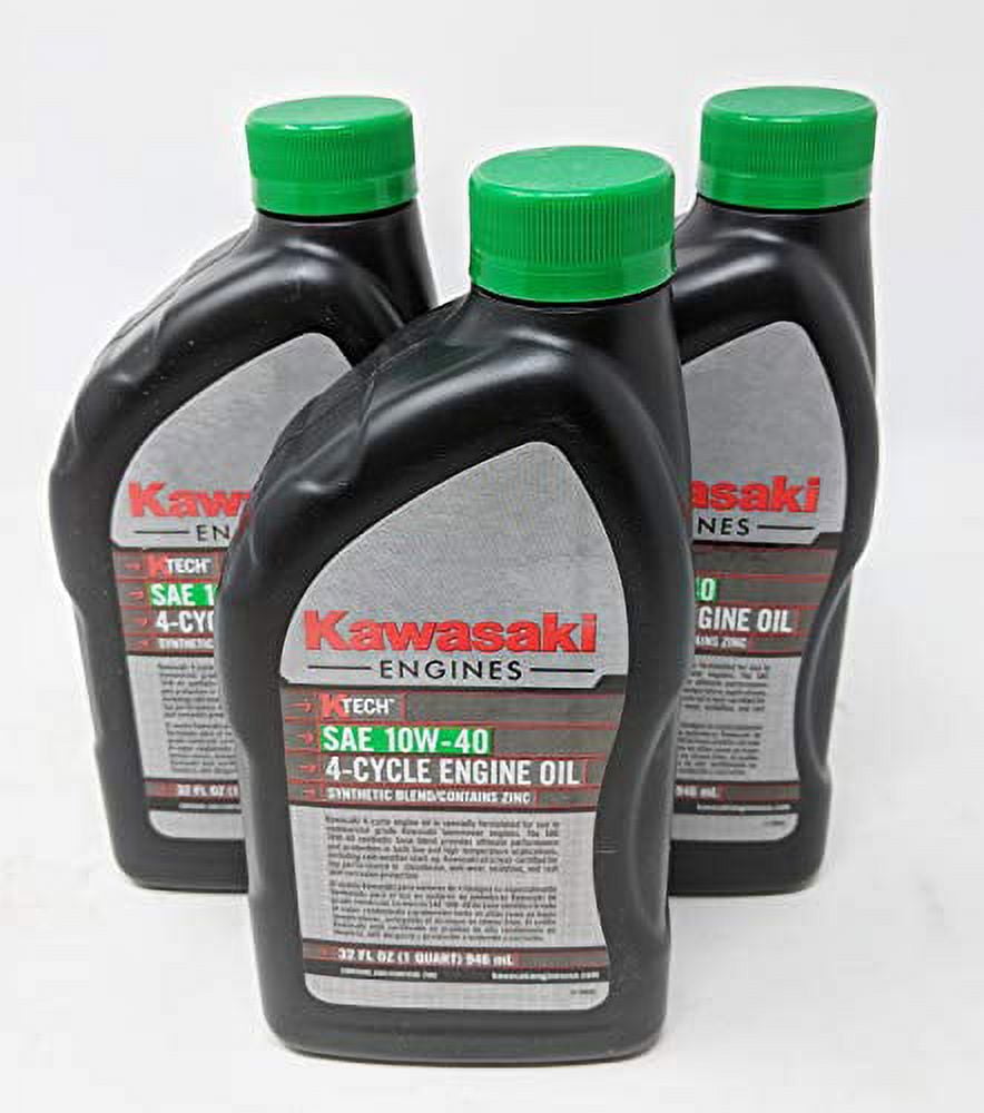 Kawasaki 99969-6296 SAE 10W-40 4-Cycle Engine Oil (3-Quarts)
