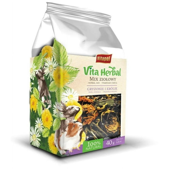 AE Cage Company Vital Herbal Herbal Mix for Small Animals [Small Pet Guinea Pig Treats, Small Pet Rabbit Treats, New Small Pet Supplies, Small Pet Supplies] 1 count