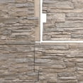 thumbnail image 5 of Ekena Millwork 45 3/4"W x 24 1/2"H x 1 1/4"D Canyon Ridge Stacked Stone, EverStone Faux Stone Siding Panel, Polermo, 5 of 9