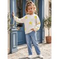 thumbnail image 7 of Afdoent Girls Sweaters Star Pattern Knitted Sweater Cozy Casual Crewneck Pullover for Kids 10-12 Years, 7 of 7