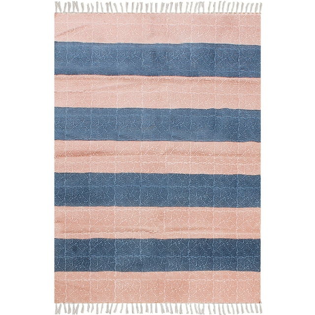 Casavani Tapis Boho Fait à la Main pour la Maison, Rose 4x20 Pieds