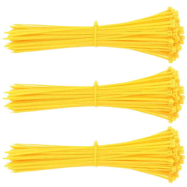 Cinchos con Cierre ZinchoColorsYellow 300Pzas 20cm 2.5mm Amarillo Nailon. VentDepot MXZCW-003