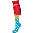 thumbnail image 4 of Wonder Woman Cape Knee High Socks 1 x 1in, 4 of 9