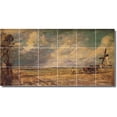 thumbnail image 1 of Ceramic Tile Mural-John Constable Country Painting 227. 48" w x 24" h using (18) 8 x 8 ceramic tiles, 1 of 3