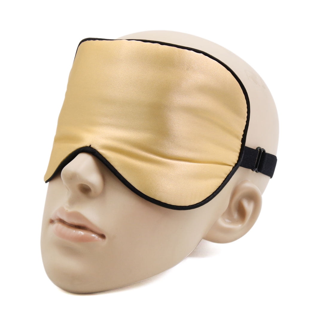 Soft Silk Travel Eyes Pad Sleeping Eye Shade Cover Light Yellow