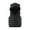 Dark Gray, variant on Lopecy-Sta Toddlers' Quilted Thermal Vest with Hood & Ear Accents - Zip-Up Bodywarmer for Winter