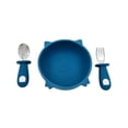 thumbnail image 1 of Plato hondo para bebé adherente Match & Enjoy Cochinito con cubiertos en acero inoxidable, 1 of 5