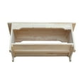 thumbnail image 6 of International Concepts Solid Wood Indoor Brookstone Bench - 36" Long, Unfinished, 6 of 7