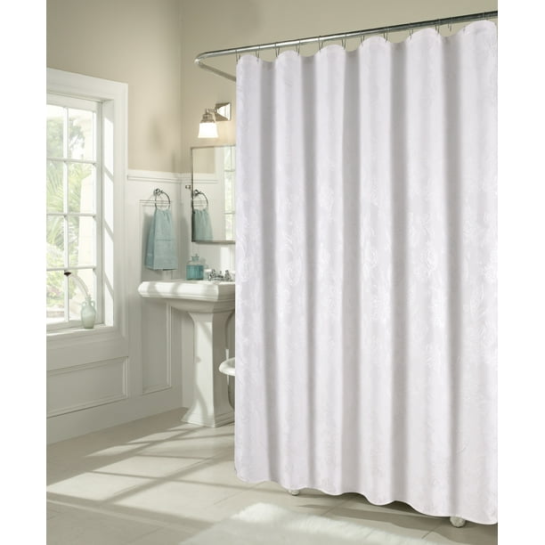 Fl Matelassé Heavy Shower Curtain, Matelasse Shower Curtain Extra Long