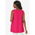thumbnail image 2 of Jessica London Women's Plus Size Stretch Knit Sleeveless Swing Tunic, 2 of 6