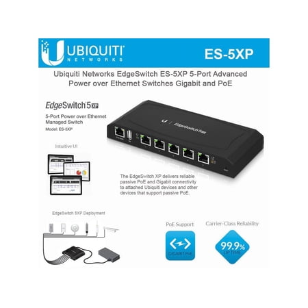 UPC: 0817882024495 | Ubiquiti EdgeSwitch XP 5 Gigabit 24V PoE Ethernet Switch – ES-5XP
