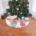 thumbnail image 2 of FMSHPON Two Cute Cartoon Pigs Xmas Christmas Tree Skirt Stand Mat for Holiday Party Decoration Indoor Outdoor 36 inches, 2 of 3