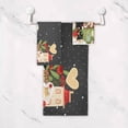 thumbnail image 4 of Coolnut 3 PCS Towel Christmas Pattern Cotton Bath Towel Set (1 Bath Towel, 1 Hand Towel, 1 Washcloth) for Bathroom, Super Soft and Quick Dry Towels, 4 of 6