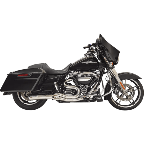 Bassani Road Rage II 2-Into-1 Mid-Length Chrome Exhaust System (1F72C)
