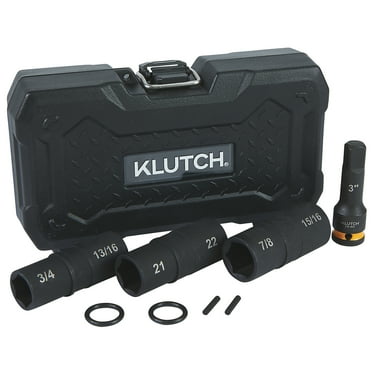 Klutch 1/2in.  drive Flip Impact Socket Set, 4 Pcs.