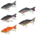thumbnail image 3 of Sinyiin Multi Jointed Swimbaits with Treble Hook 10cm Fishing Lure Artificial Hard Baits, 3 of 13
