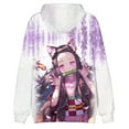 thumbnail image 3 of Demon Slayer Novelty Hooded for Men Women Boys Girls Pullover Anime Character Sweatshirt, 3 of 6