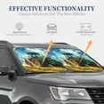 thumbnail image 4 of Lukts Green Tractor Field Print 2 Piece Car Sun Shade Windshield,Foldable Car Shade Front Windshield with Keeps Your Vehicle Cool-Medium, 4 of 6