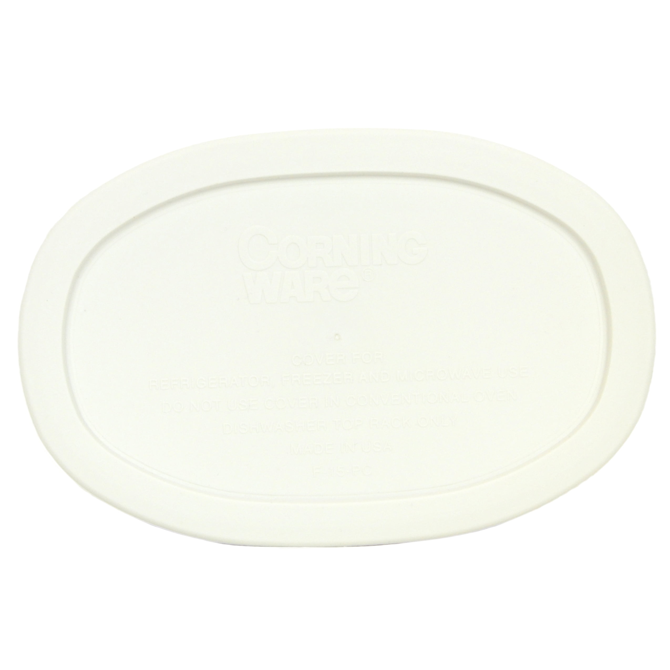 Corningware F15PC French White Plastic Oblong Replacement Lid