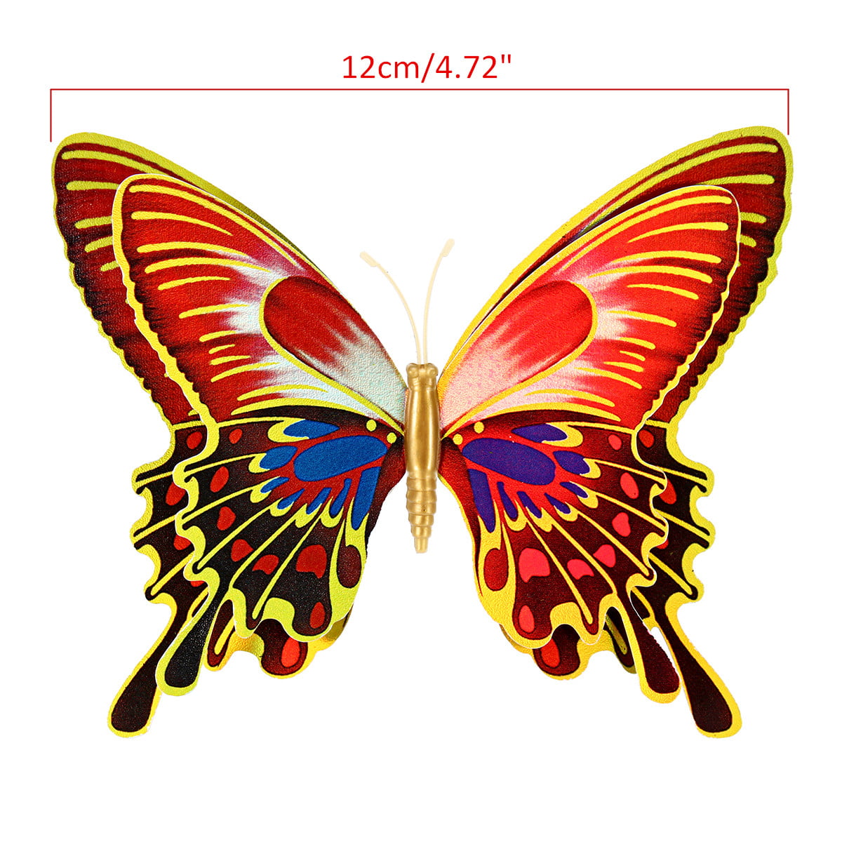 12 pcs 3D Butterfly Wall Stickers Art Decal Home Room Decorations Decor Kids 