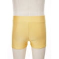 thumbnail image 2 of Raenseen Kids Girls V-Front Waistband Shorts Breathable Stretchy Bike Shorts Sports Ballet Dance Yellow 8, 2 of 9