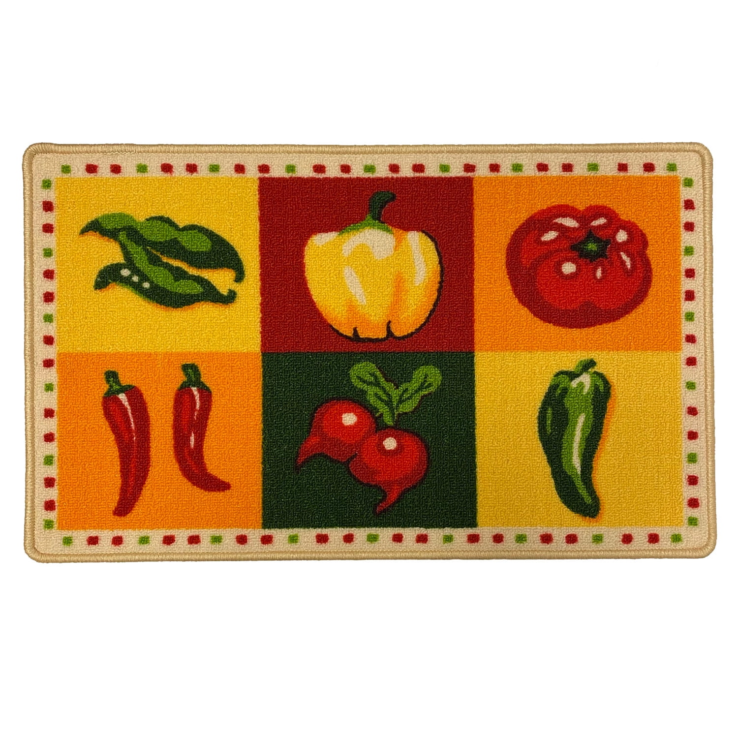 Red Hot Chili Peppers Bath MatBathroom Kitchen Decor RugSpicy Red Pepper 