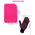thumbnail image 4 of Guante resistente al calor con tapete resistente al calor para rizador, alisador de cabello, planchas, guante de silicona, tapete de silicona de grado alimenticio de 9" x 6,5", rosa, 4 of 5