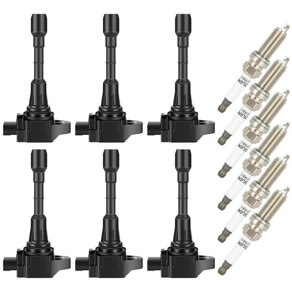 ECCPP ‎UF550 6 ignition coils with 6 iridium Spark Plugs for Nissan for Infiniti for Maxima Murano Pathfinder Quest Altima Q50 QX60 FX35 3.5L V6 UF550 C1670 22448-JA10C
