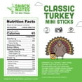thumbnail image 3 of Snack Mates Classic Turkey Mini Meat Sticks, All-Natural Turkey (8 Packs, 40 Mini-Sticks), 3 of 9