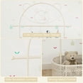 thumbnail image 5 of Topcobe Kid Clothes Rack with 3 Adjustable Heights and Wheels, Kids Furniture for Living Room Bedroom-White, 5 of 7